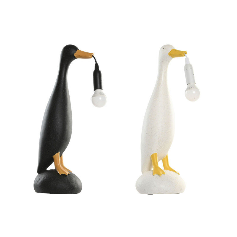 Desk lamp Home ESPRIT Yellow White Black 25 W 220 V (2 Units),,,