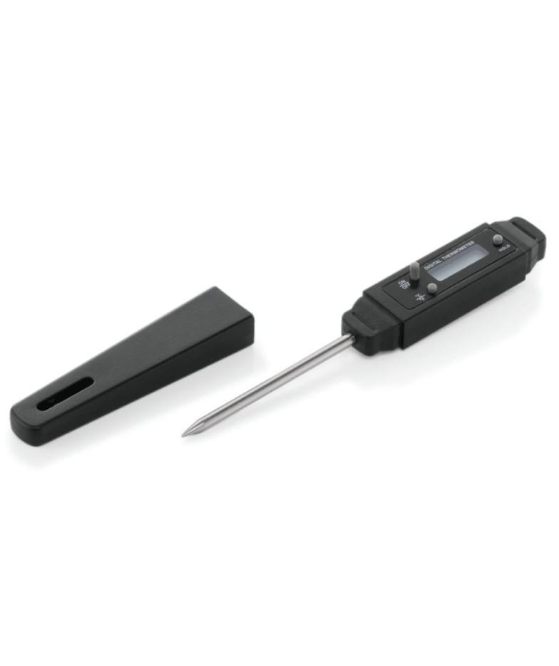 DIGITĀLAIS TERMOMETRS 15CM, MELNS, PC/NER.TĒR., WAS