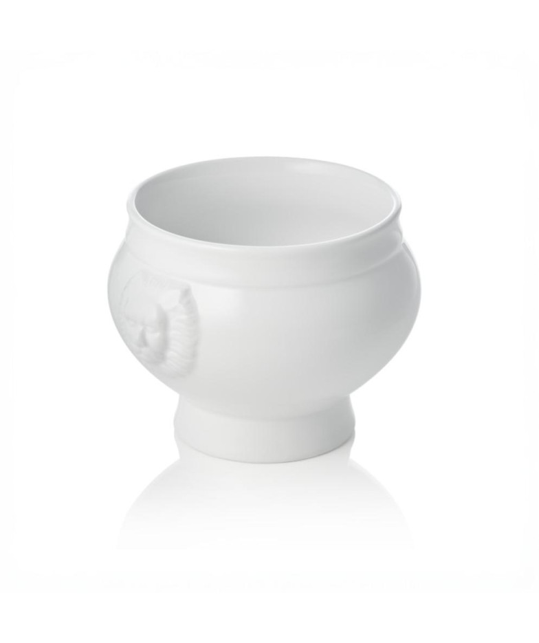 LION ZUPAS TRAUKS 400ML/D10.5CM, BALTS, PORCELĀNS, WAS