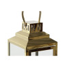 Žibintas DKD Home Decor Auksinis Sidabras Aliuminis Stiklas 14 x 14 x 35 cm (2 vnt.),,,
