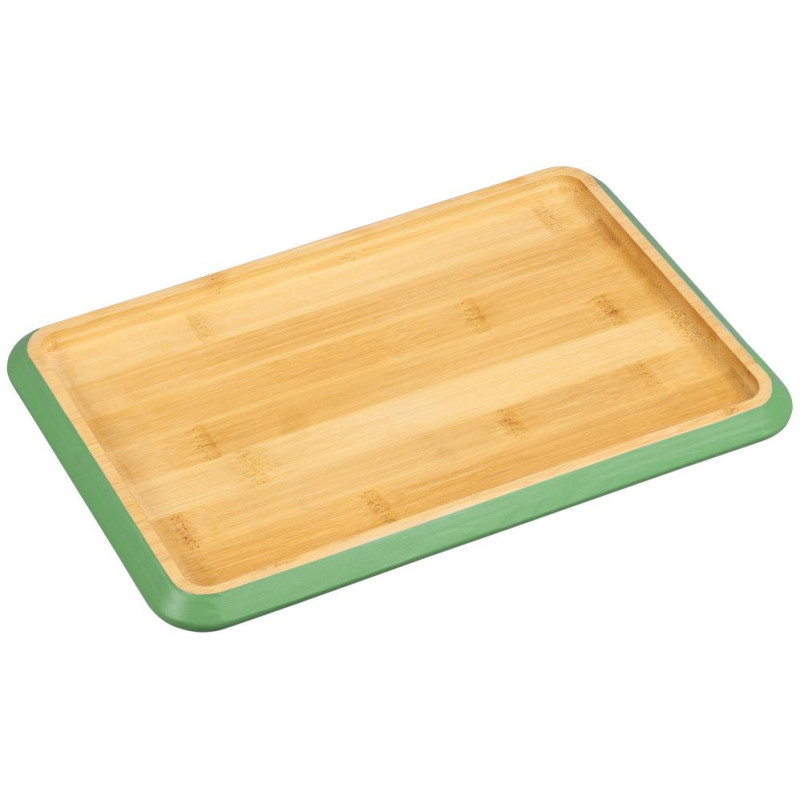 TRAY  SERVĒŠANAI-BOARD  32x20x2CM, AR GREEN  MOTĪVU, BAMBUSS, FSC, Kesper