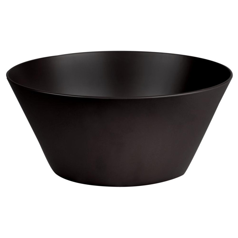 A BOWL D25CM, H10.9CM, black , PLASTMASA, Kesper
