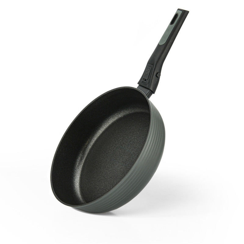 Deep frying pan BRILLIANT 28x7.5 cm with detachable handle (aluminum with non-stick coating)