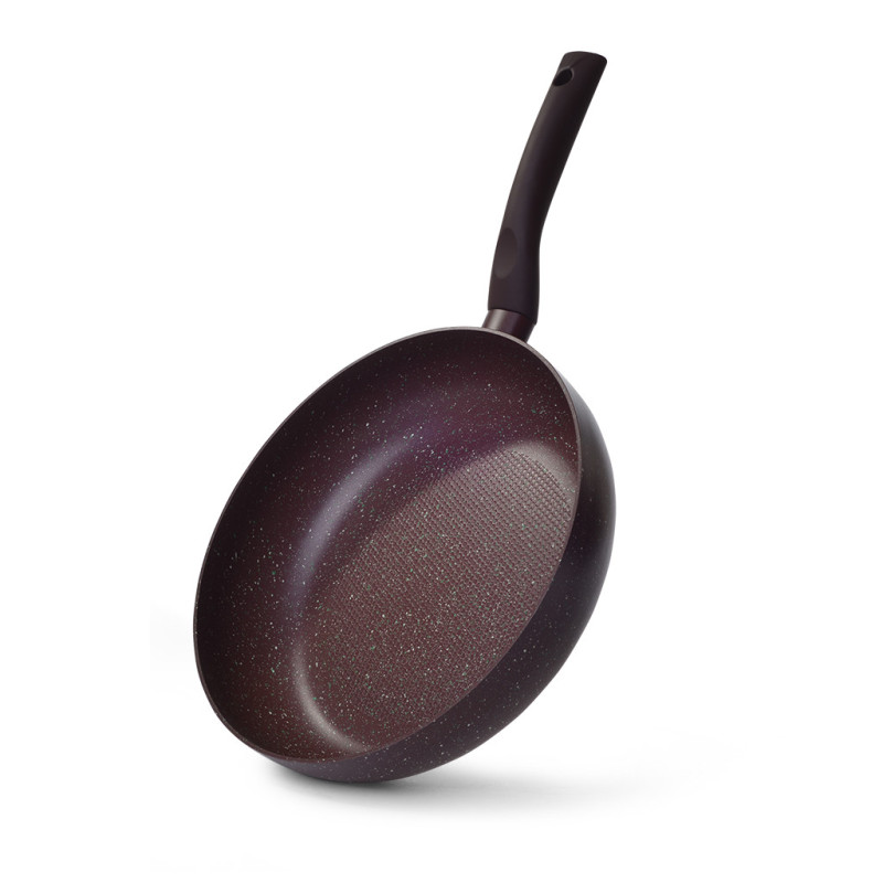 Deep frying pan MOSSES STONE 28x7 cm with induction bottom (aluminium with non-stick coating)