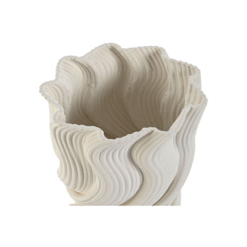 Vaas Home ESPRIT Valge Keraamika Kaasaegne 16 x 16 x 26 cm,,,