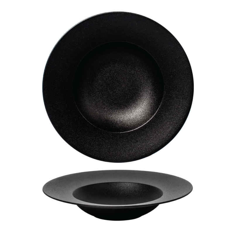 FINE PLUS DZIĻAIS ТАРЕЛКА  27CM, MELNS, PORCELĀNS, Leela Baralee