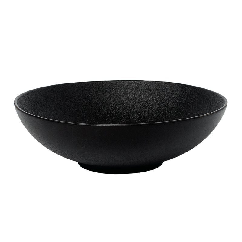 FINE PLUS SEKLA BĻODA 17CM, MELNA, PORCELĀNS, Leela Baralee