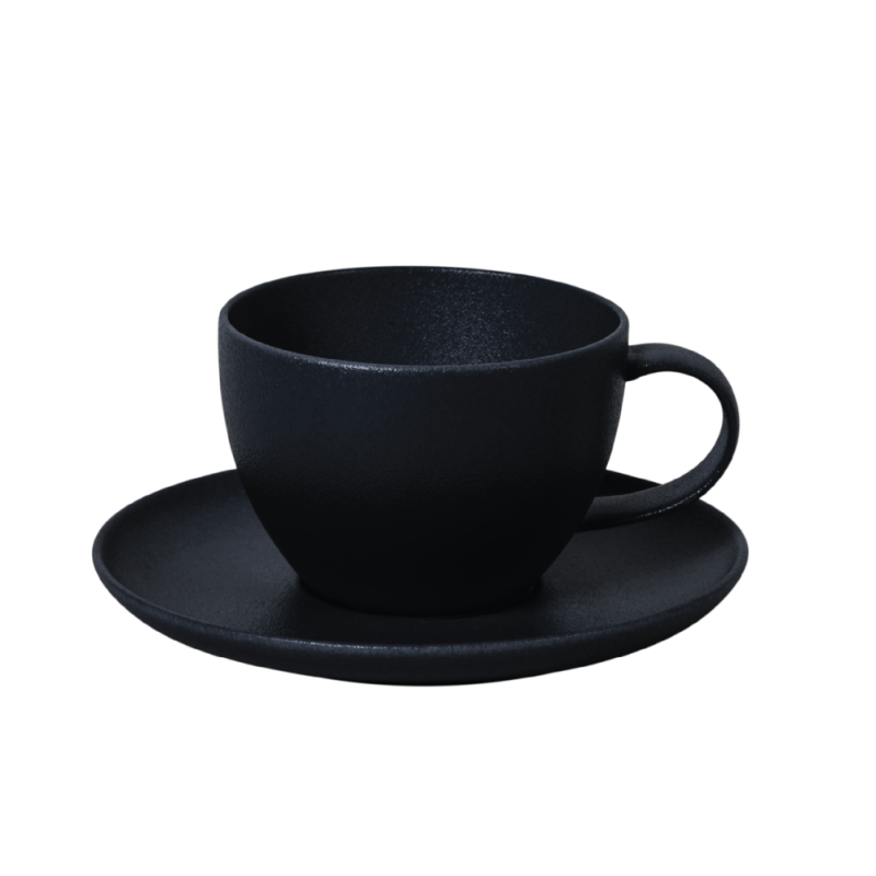 FINE PLUS Cup  200ML, black , PORCELĀNS, Leela Baralee