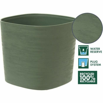 Self-watering flowerpot Garden ID Light Green 25 x 25 cm,,,