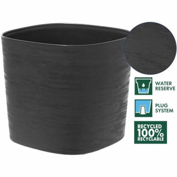 Self-watering flowerpot Garden ID Black 40 x 40 cm,,,