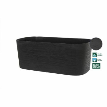 Self-watering planter Garden ID Black 17 x 50 x 17 cm,,,