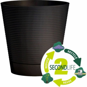 Self-watering flowerpot Garden ID Black 40 cm,,,