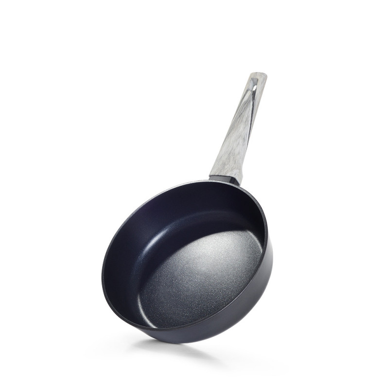 Deep frying pan MIRA 24x6.8 cm with double screw handle with induction bottom (aluminium with non-stick coating)