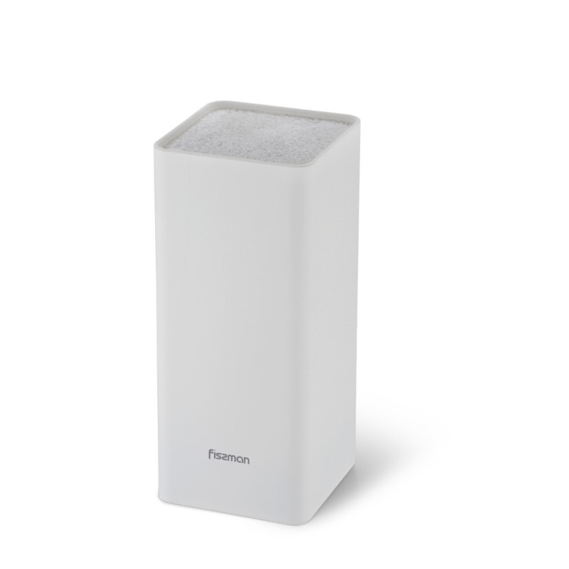 Подставка для хранения ножей 10x10x22 см, цвет БЕЛЫЙ (пластик)