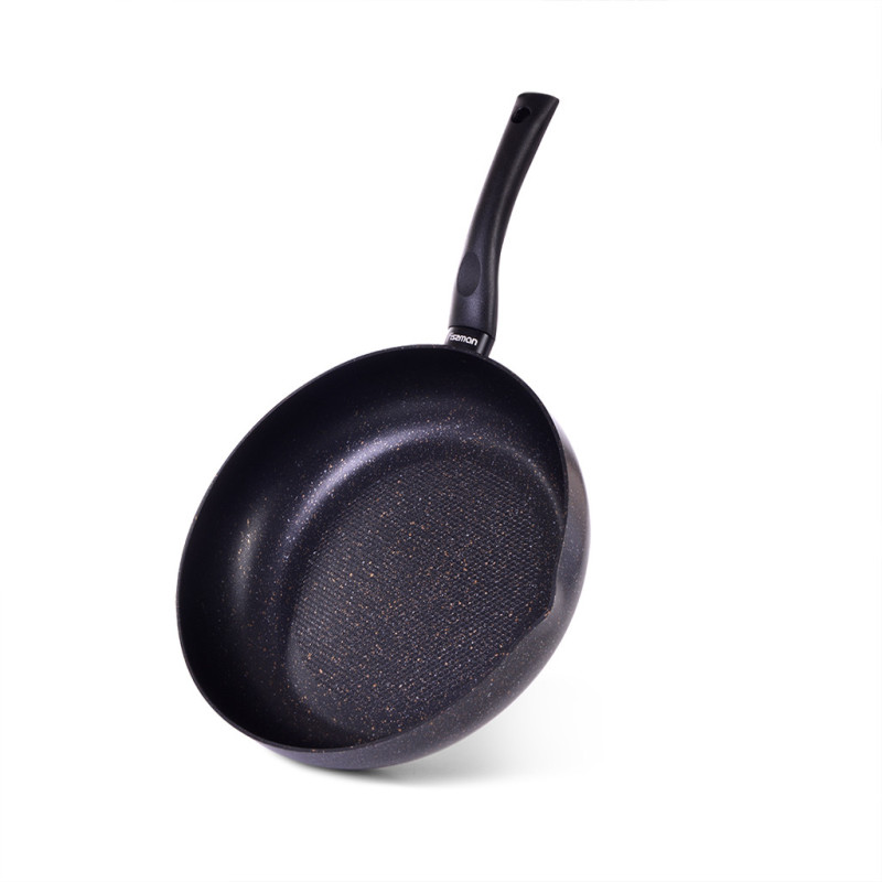 Deep frying pan PROMO 26x7 cm with pouring lip and induction bottom (aluminium with non-stick coating)