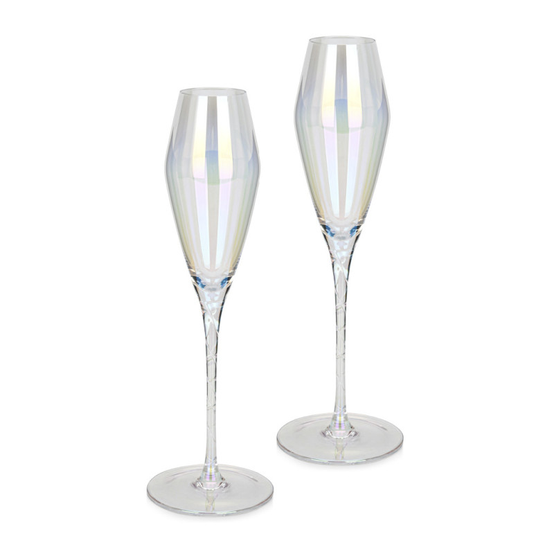 Champaign glasses set 230 ml / 2 pcs. (glass), art 19024