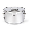 Stockpot ADELIE 18x10.5 cm / 2.5 LTR with glass lid (stainless steel)