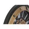 Wall Clock Home ESPRIT Black Golden Iron 80 X 8,5 X 80 cm,,,