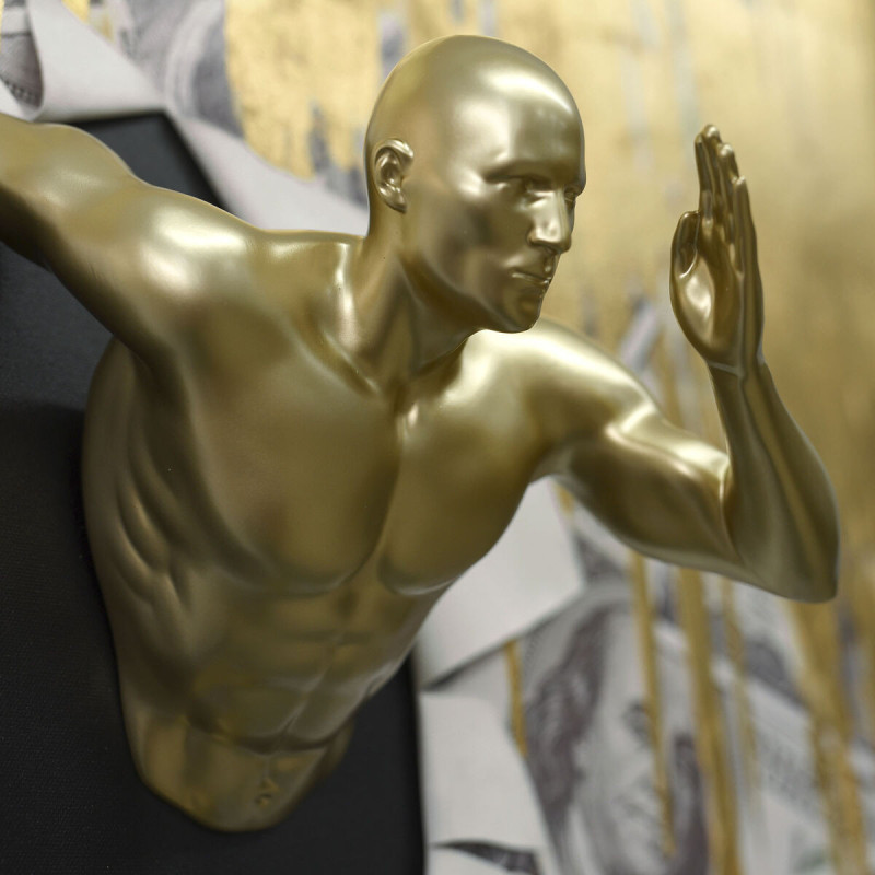 Drobė Home ESPRIT Derva polistirenas Drobė 80 x 3,5 x 80 cm,,,