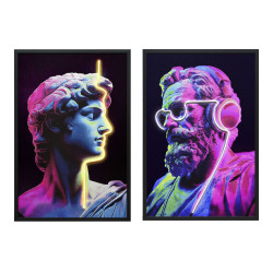 Картина Home ESPRIT Чёрный...