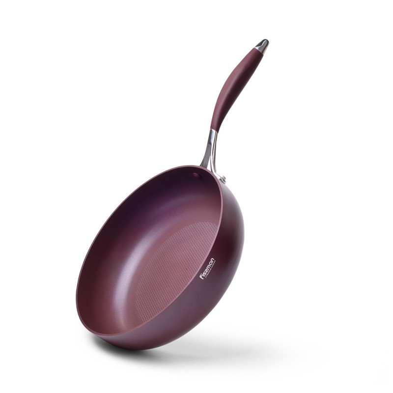 Deep frying pan AVENTURINE 24x7 cm with induction bottom (aluminium with non-stick coating)