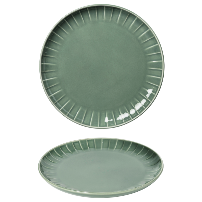 ABSFOR EGG TE PLATE  21CM PAPARDES GREEN , Qualitier