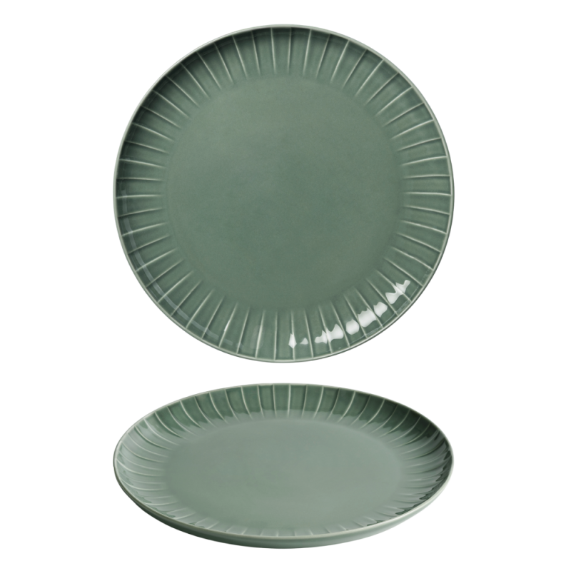 ABSFOR EGG TE PLATE  30CM PAPARDES GREEN , Qualitier