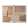 Painting Home ESPRIT Brown Beige Orange Natural Abstract Urban (2 Units),,,
