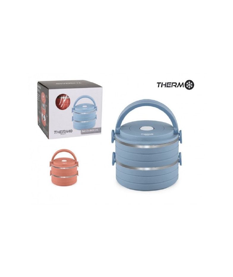 Termoss pārtikai plast/met. s/r 2*600ml THERM
