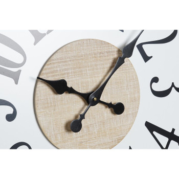 Wall Clock DKD Home Decor Black MDF White (60 x 4,5 x 60 cm),,,