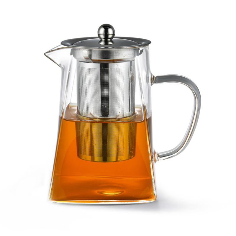 Tea pot 950 ml with stainless steel filter (borosilicate glass)