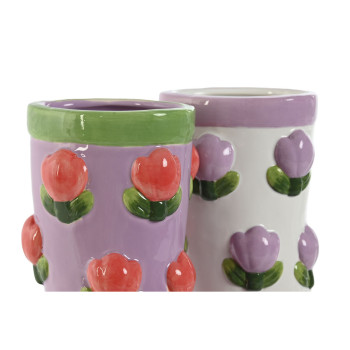 Planter Home ESPRIT White Lilac Dolomite Boot 21 x 11 x 22 cm (2 Units),,,