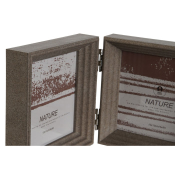 Fotoraam Home ESPRIT Pruun Beež Kristall polüstüreen 38 X 3 X 12 cm (2 Ühikut),,,
