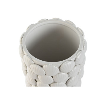 Vaas Home ESPRIT Valge Keraamika Vahemere 15,5 X 15,5 X 33,5 cm,,,