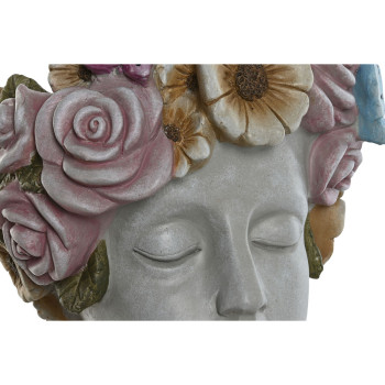 Planter Home ESPRIT Grey Multicolour Fibre Magnesium chica 32 x 28 x 53 cm,,,