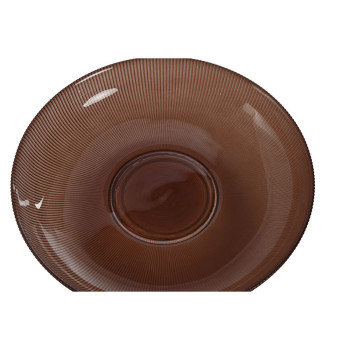 Lauakaunistus Home ESPRIT Pruun Kristall 23,5 X 23,5 X 11 cm,,,