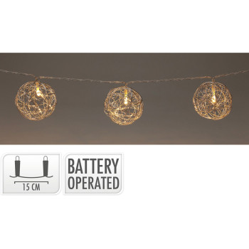 LED gaismu vītne Lifetime Sudrabains Eglītes rotājumi,,,