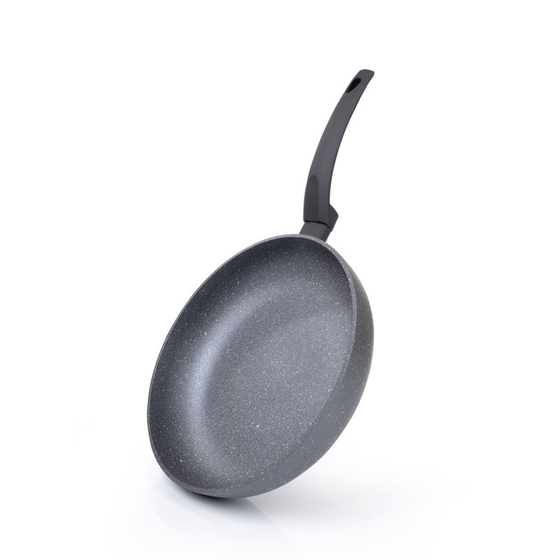 Deep pan GREY STONE 28x6.5 cm with induction bottom (aluminum with non-stick coating)