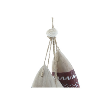 Подвесной декор Home ESPRIT Синий Красный Разноцветный Рыбы 5 x 2 x 20 cm (2 штук)