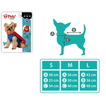 Dog Costume Comic Hero,,,L,