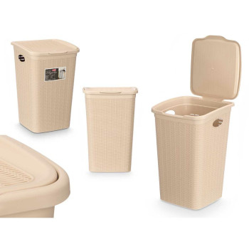 Tvertnes konteiners Stefanplast 30084 Krēmkrāsa Plastmasa 50 L 36 x 54,5 x 38 cm (6 gb.),,,