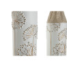 Set of 2 Vases Home ESPRIT Beige Light brown Metal 13,5 x 13,5 x 71 cm (2 Pieces),,,