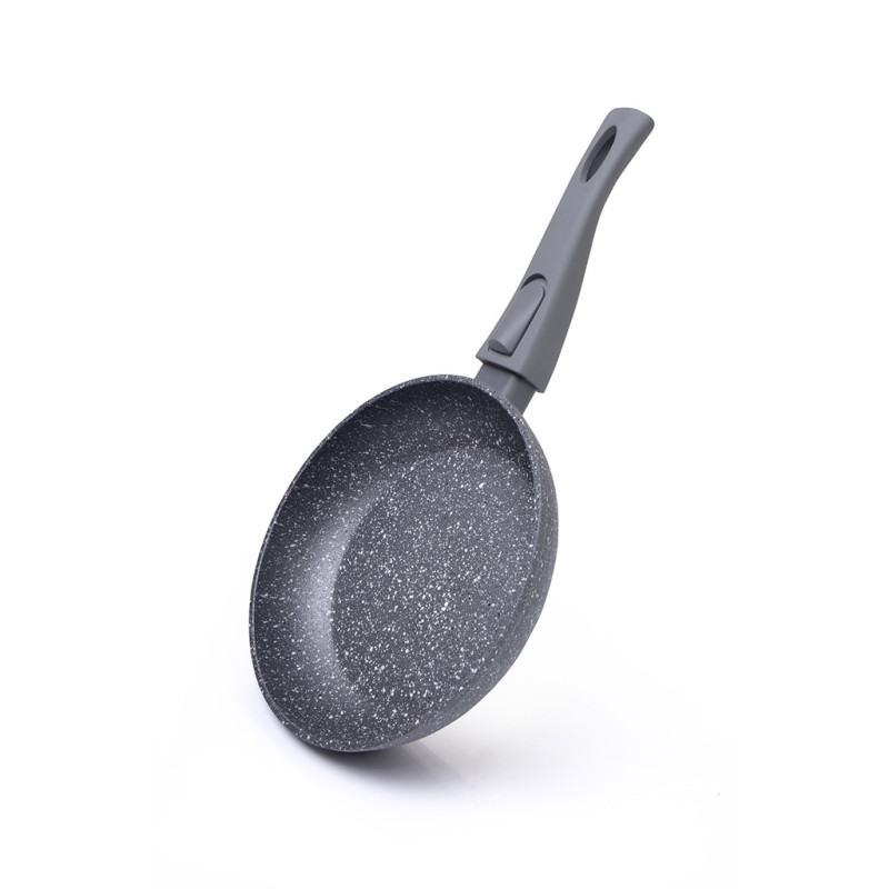 Frying pan ROCK STONE 20x4.5 cm with detachable handle with induction bottom (aluminium with non-stick coating)