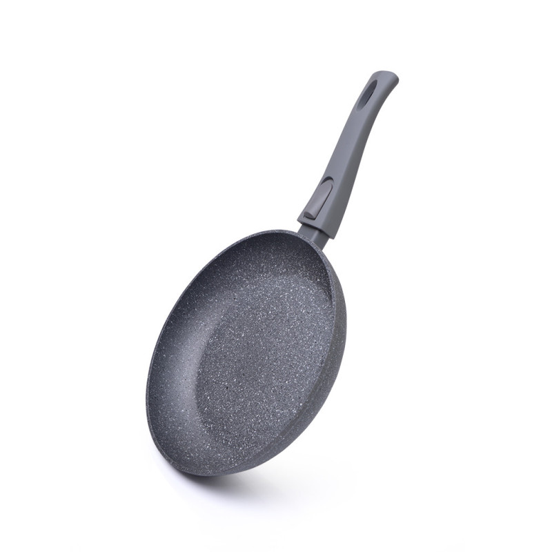 Frying pan ROCK STONE 24x4.9 cm with detachable handle with induction bottom (aluminium with non-stick coating)