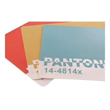 Trauku paliktnis DKD Home Decor Pantone Zils Sarkans Bronza Gumija 43,5 x 28,5 x 0,5 cm 3 Daudzums