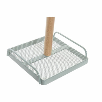 Virtuvės popieriaus laikiklis DKD Home Decor Rusvai gelsva Metalinis Mėtos Pušis (16 x 15 x 29,5 cm) (2 vnt.)