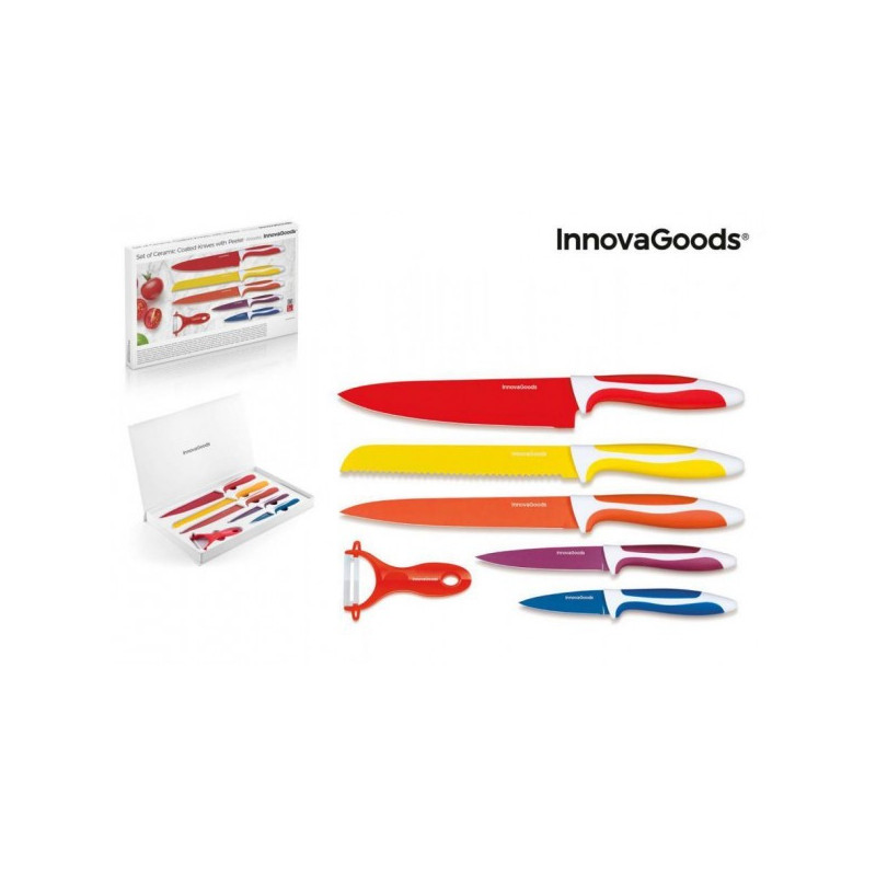 Ножи keramik. komplekts 5шт+Mizotājs V0100530