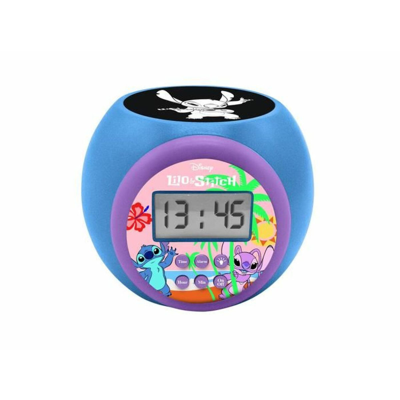Radio Alarm Clock with LCD Projector Lexibook Stitch,,,