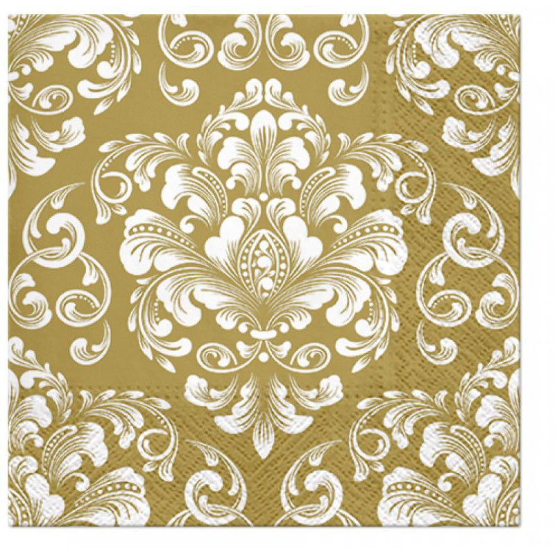 SALVETES 33X33CM BEUTIFULL MOMENTS GOLD, Paw Decor Collection