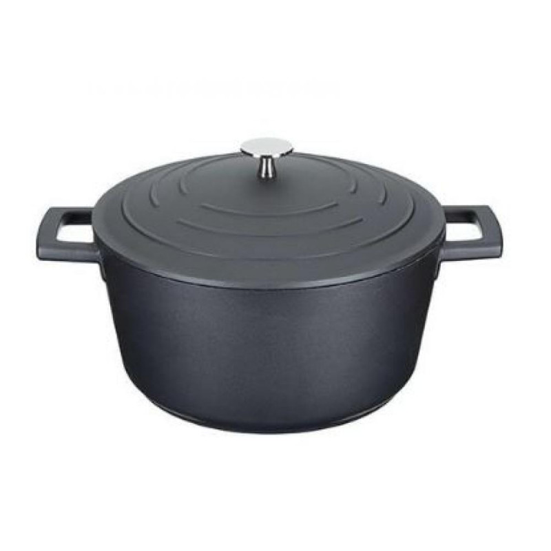 MASTERCLASS PAN  AR COVER  4L, 24CM MELNS, LIETAIS ALUMĪNIJS, Masterclass